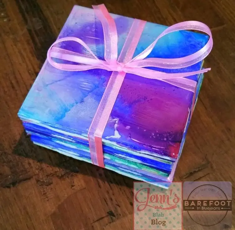 DIY Tie-Dye Coasters with Tile & Sharpies! 13 How To Make DIY Tie-Dye Coasters!