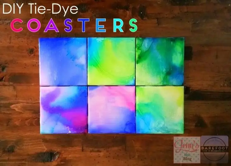 How To Make DIY Tie-Dye Coasters!