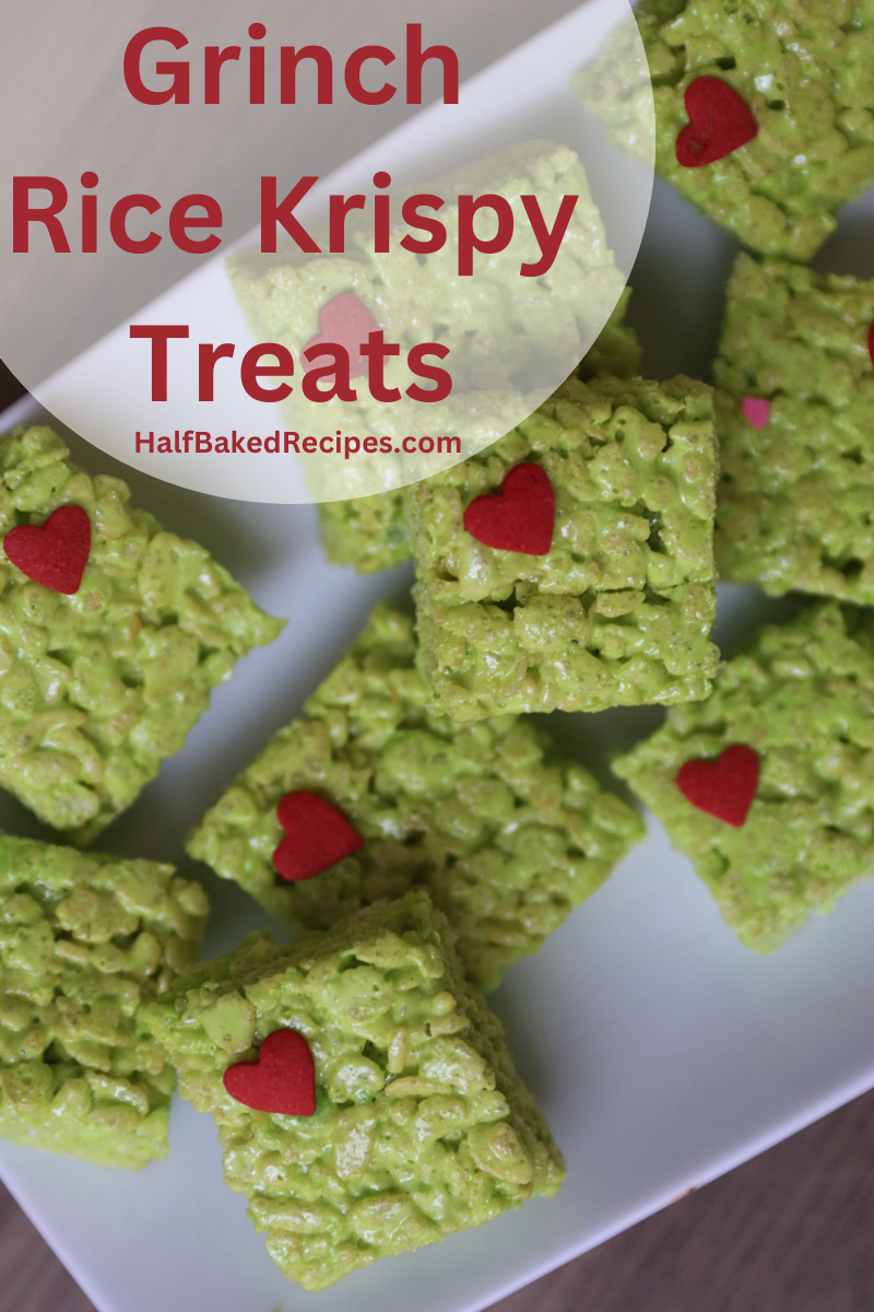 Easy Christmas Dessert: The Grinch Rice Krispy Treats