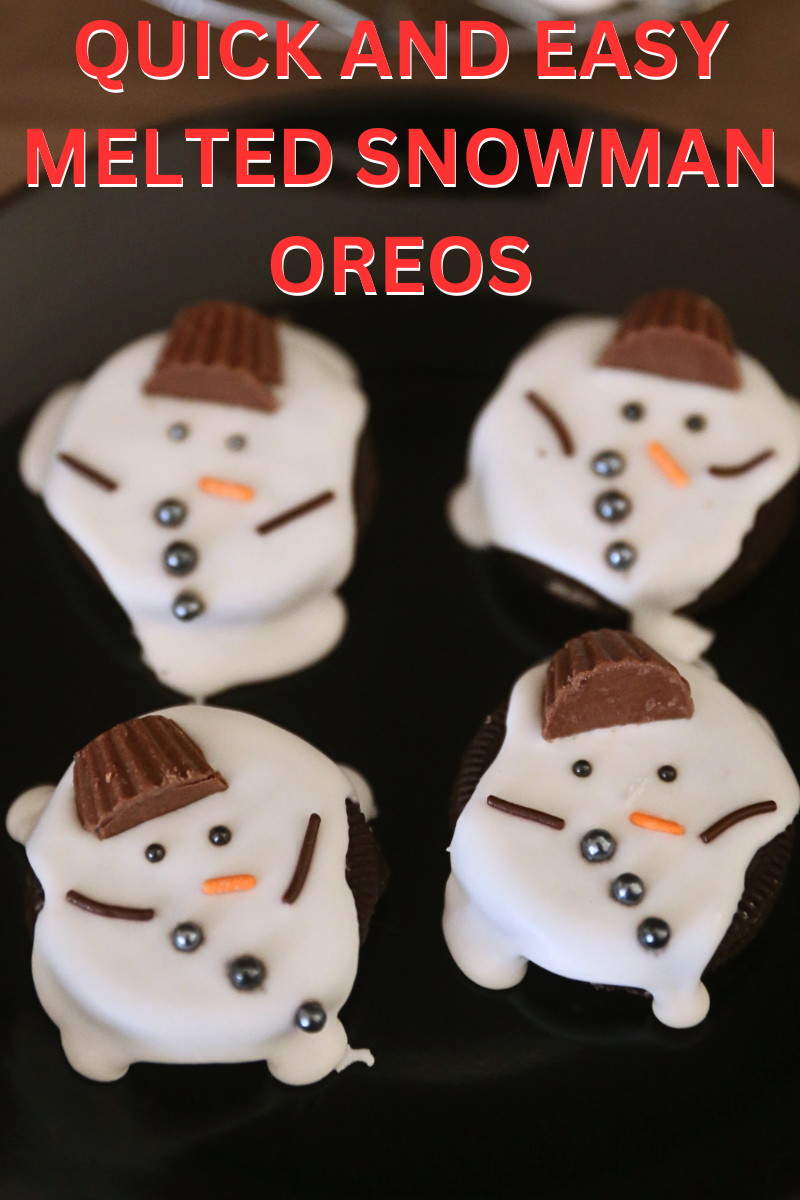 Melted Snowman Oreo Cookies