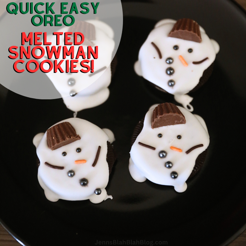 Melted Snowman Oreo Cookies