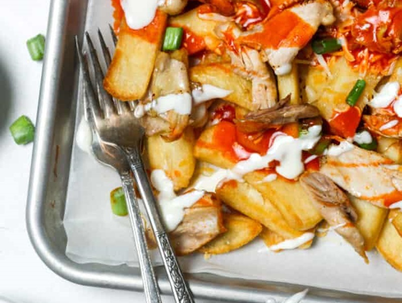 10 Delish Game Day Recipes 11 BUFFALO CHICKEN FRIES