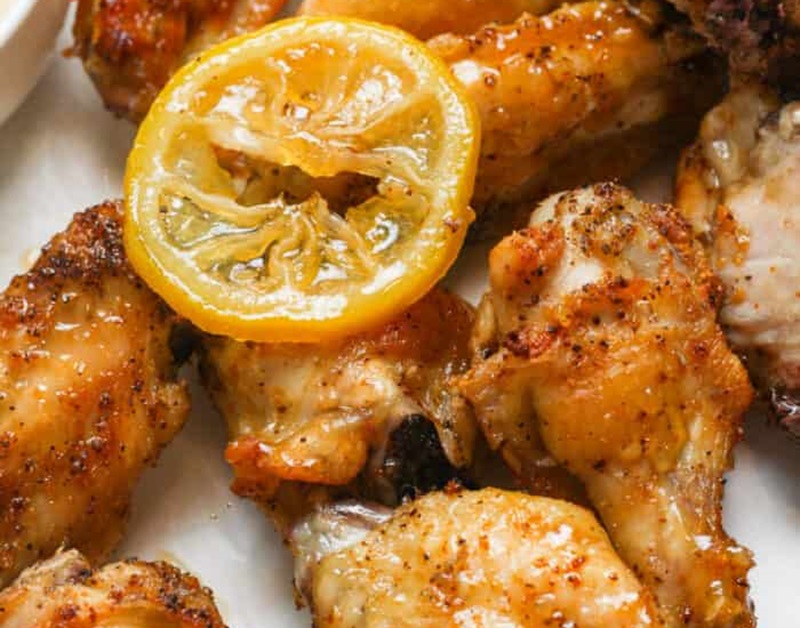 10 Delish Game Day Recipes 13 HONEY LEMON PEPPER WINGS