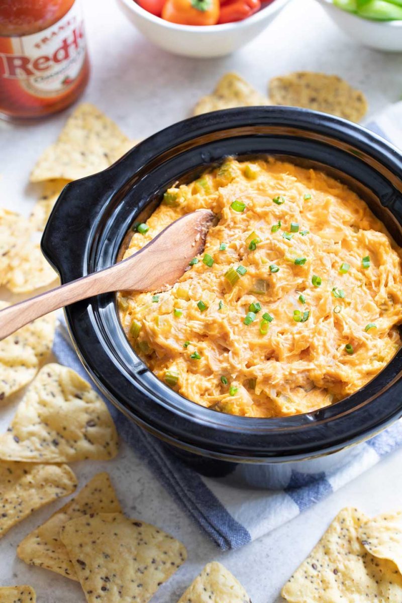 Crockpot Buffalo Chicken Dip