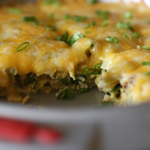 Keto Egg, Sausage, Veggie Breakfast Casserole