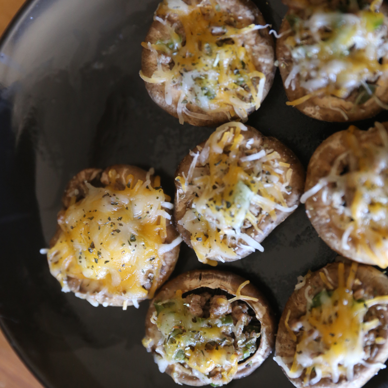 Keto Friendly Stuffed Mushrooms