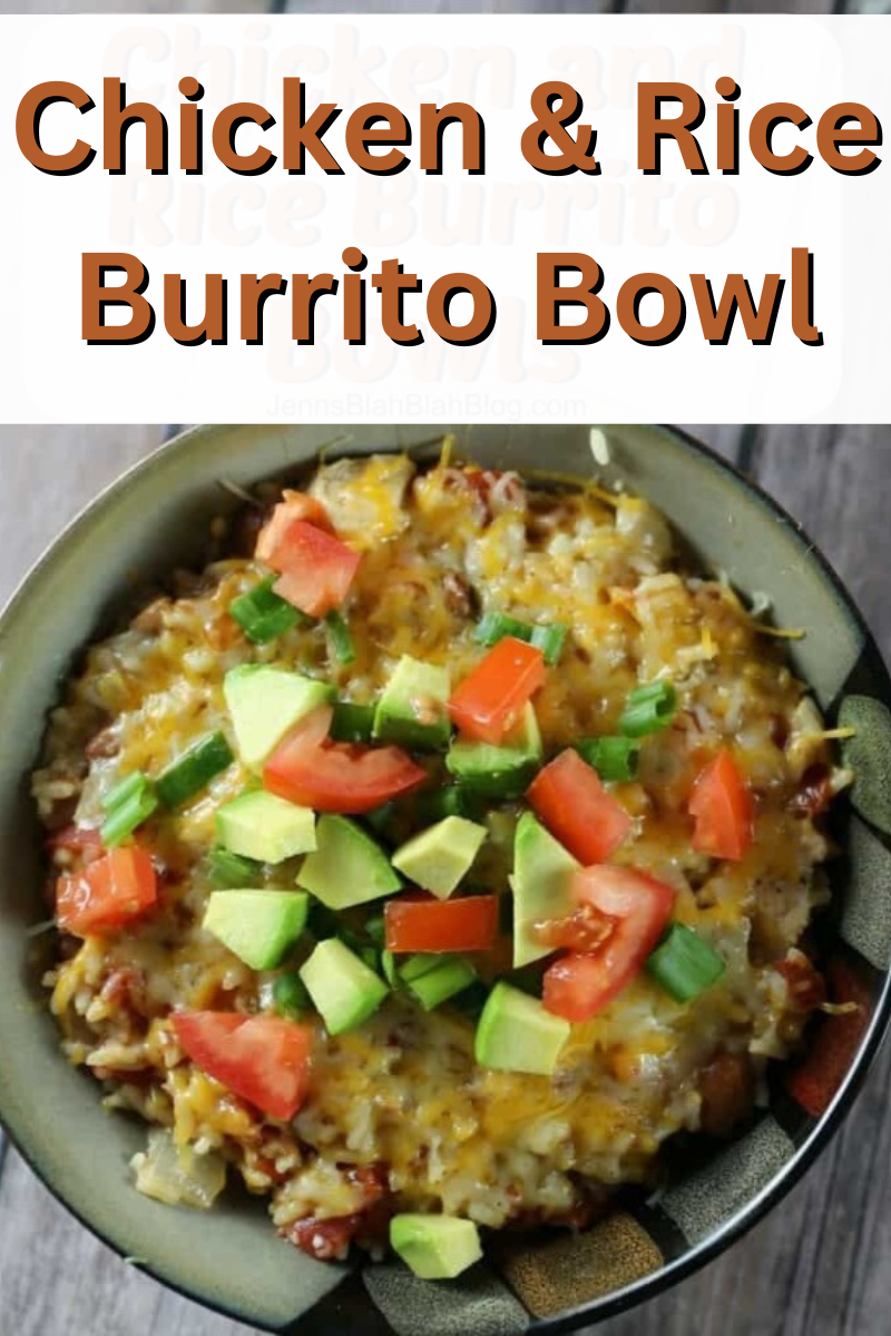One Pot Chicken and Rice Burrito Bowls