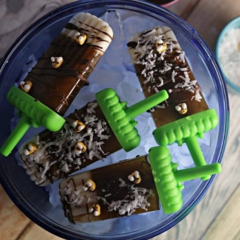 Honey Pecan Coffee Popsicles