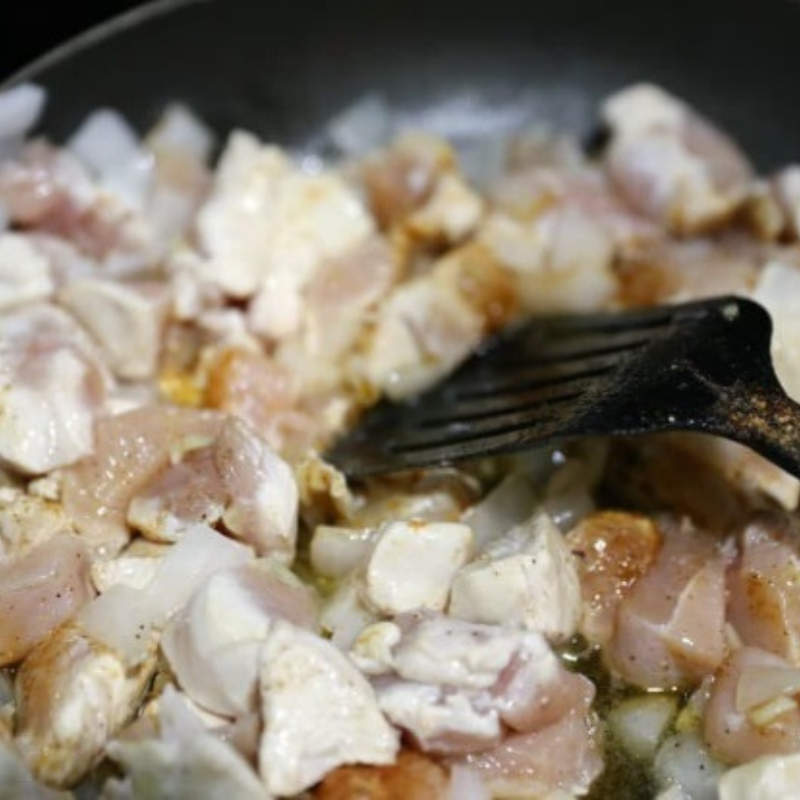 One Pot Chicken and Rice Burrito Bowls