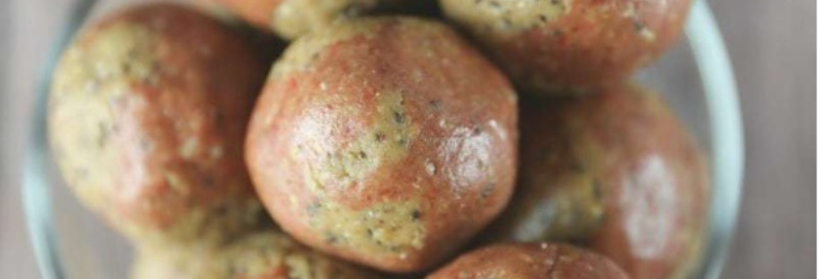 Peanut Butter and Jelly Protein Balls Peanut Butter and Jelly Protein Balls