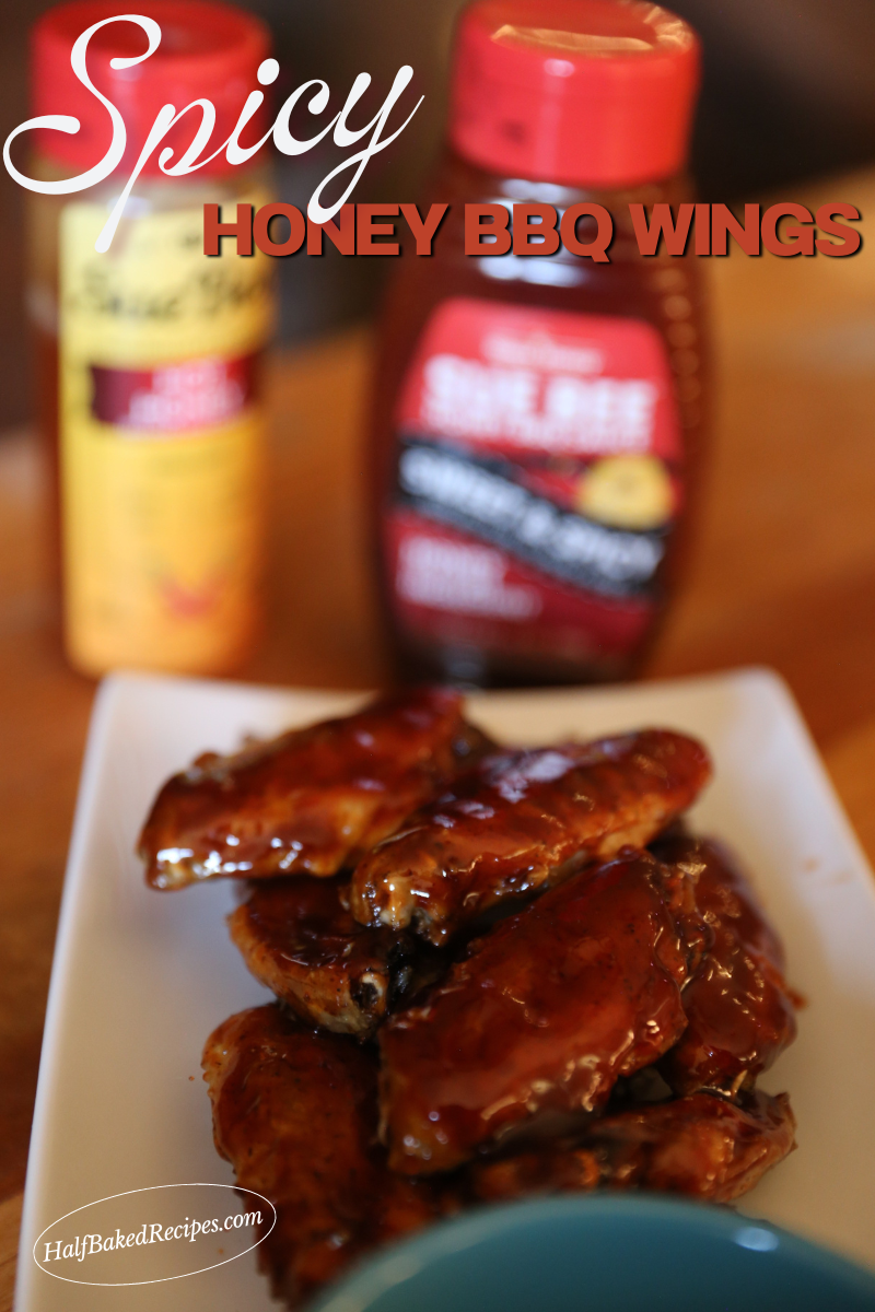 Oven Baked Spicy Honey BBQ Chicken Wings 10 Spicy Honey BBQ Chicken Wings