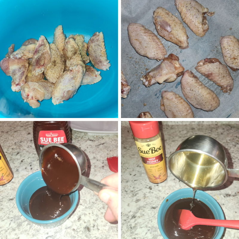 Oven Baked Spicy Honey BBQ Chicken Wings 12 Spicy Honey BBQ Chicken Wings