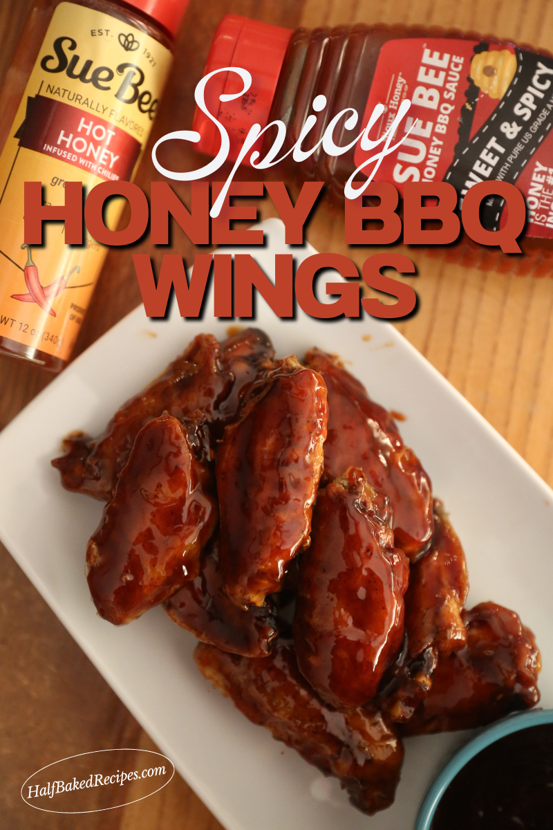Oven Baked Spicy Honey BBQ Chicken Wings 16 Spicy Honey BBQ Chicken Wings