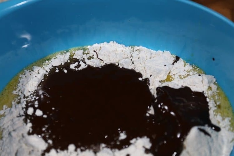 ingredients tossed together in bowl