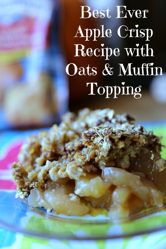 Apple Crisp Bake with Crispy Muffin Crumble Topping