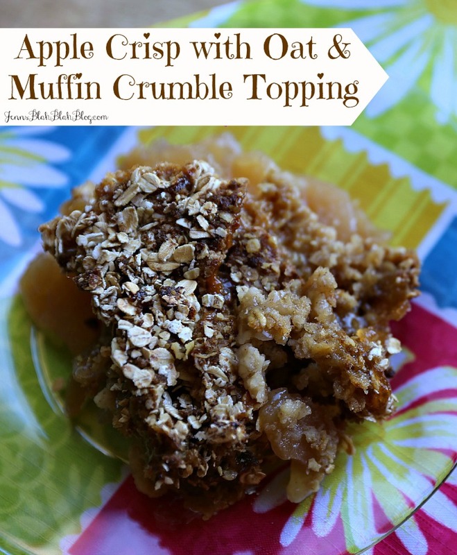 Apple Crisp Bake with Crispy Muffin Crumble Topping