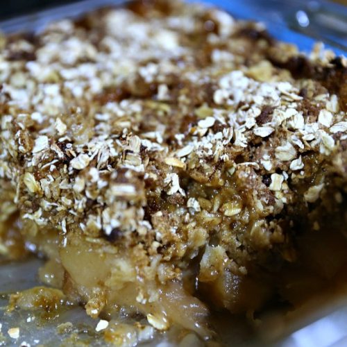 Apple Crisp Bake with Crispy Muffin Crumble Topping
