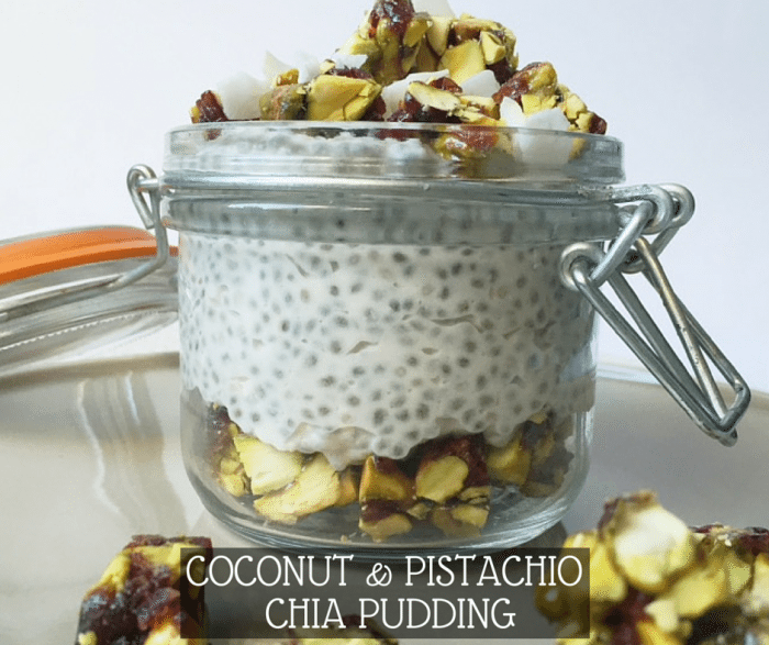 Coconut & Pistachio Chia Pudding Breakfast