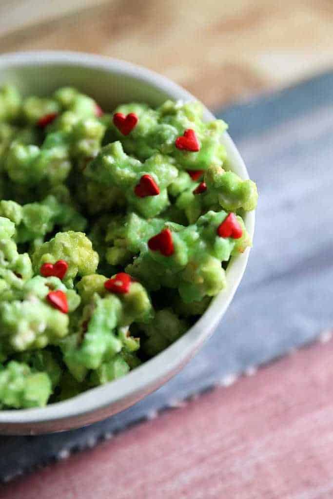 Grinch Christmas Candy Popcorn