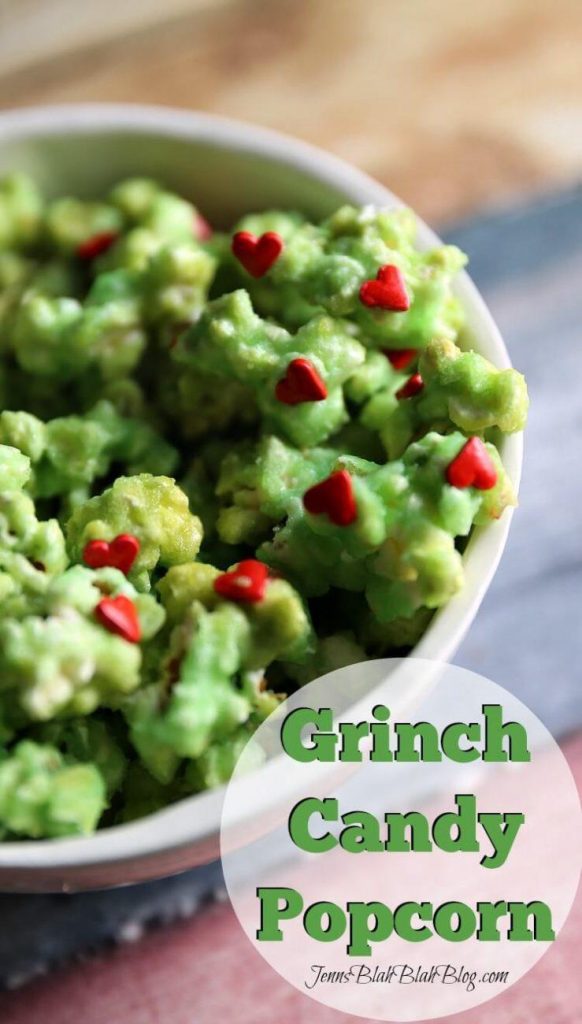 Grinch Christmas Candy Popcorn
