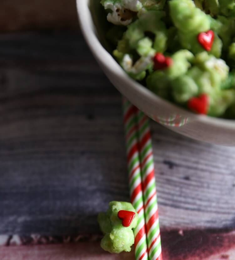 Grinch Christmas Candy Popcorn