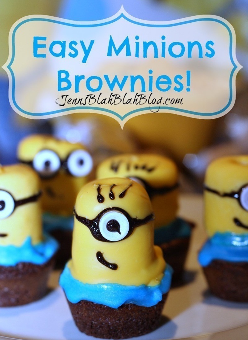 DIY Easy Minions Brownies Recipe