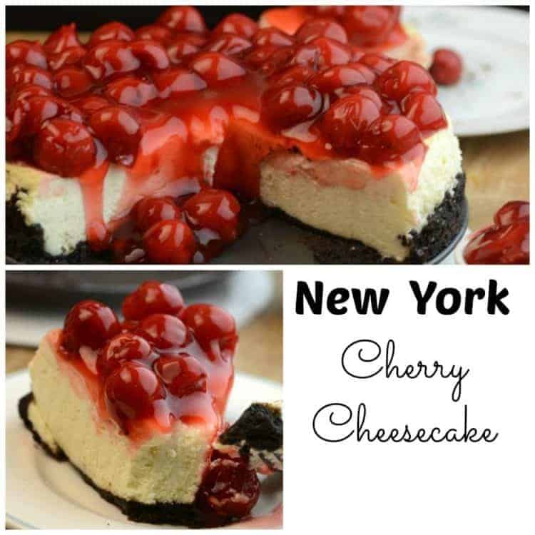 Cherry Cheesecake with Oreo Crust