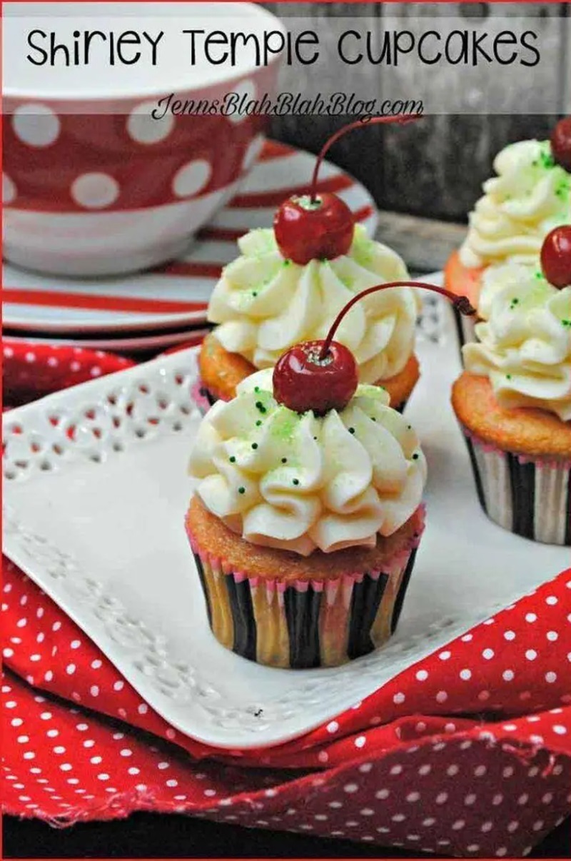 Shirley Temple Cupcakes