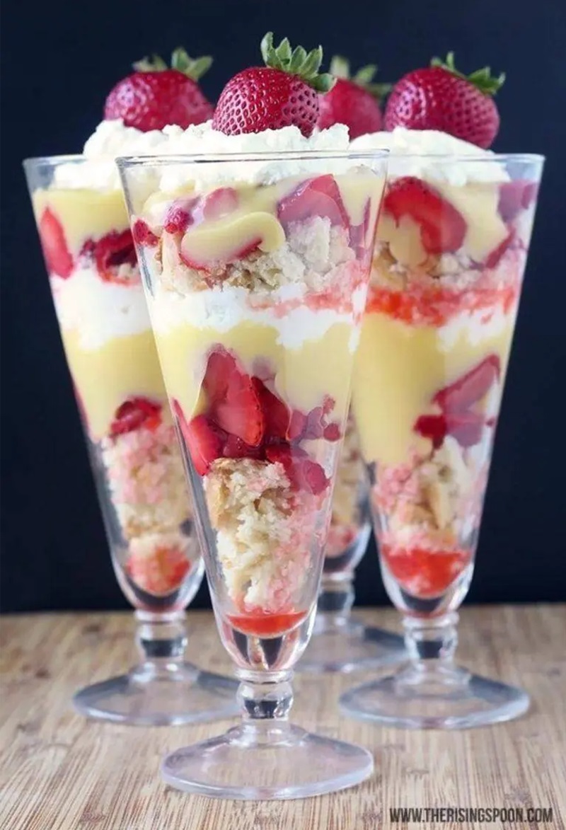 Strawberry Shortcake & Lemon Curd Parfaits
