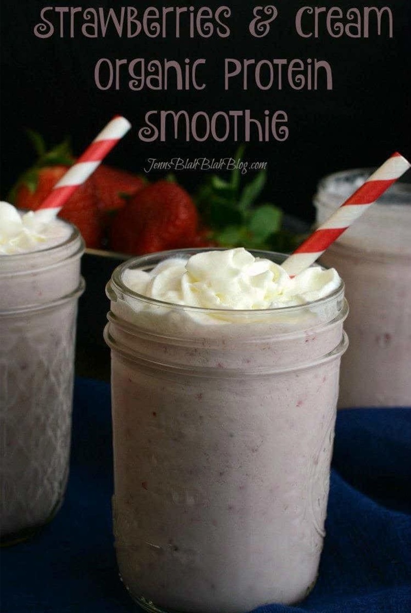 Strawberries & Cream Organic Protein Smoothie
