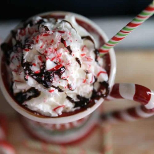 Candy Cane Hot Chocolate