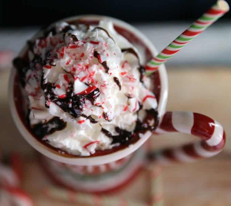 Candy Cane Hot Chocolate