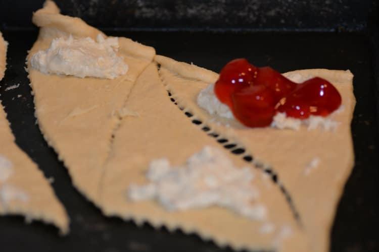 Cherry Cheesecake Crescents