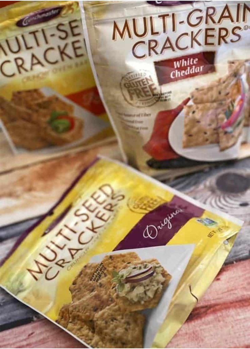 Crunchmaster laid out on countertop