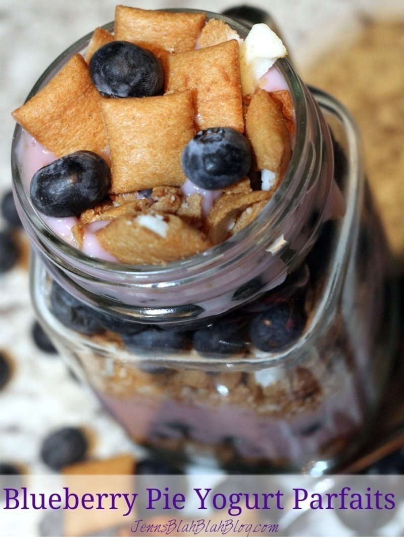 Blueberry Pie Yogurt Parfaits 13 Blueberry Pie Yogurt Parfaits