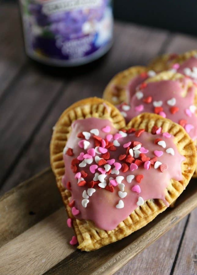 Heart Grape Jelly Poptars