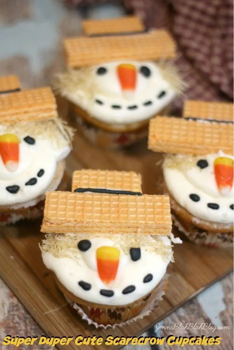 Super Duper Cute Scarecrow Cupcakes Recipe