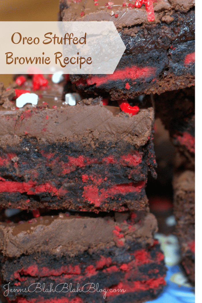 Oreo Stuffed Brownies