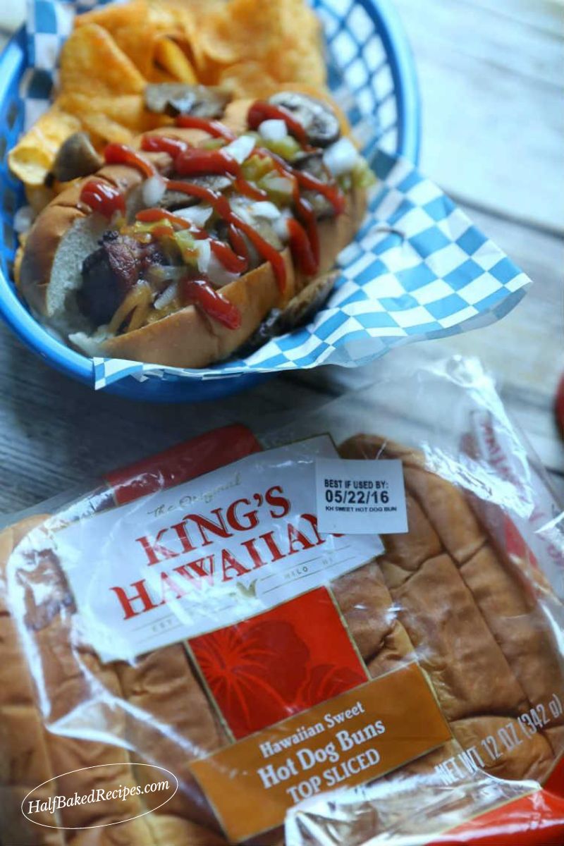 Green Chili & Mushroom Bacon Burger Dog