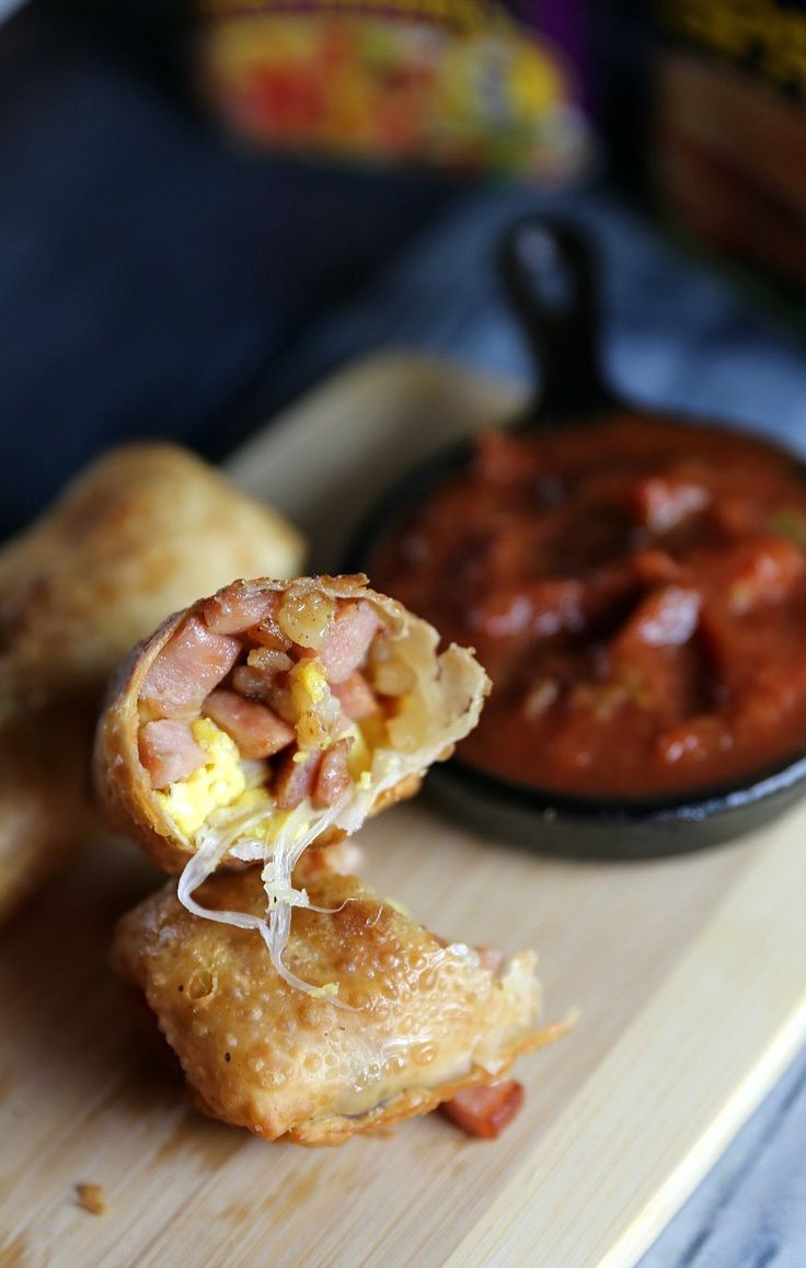 Spam Breakfast Eggrolls