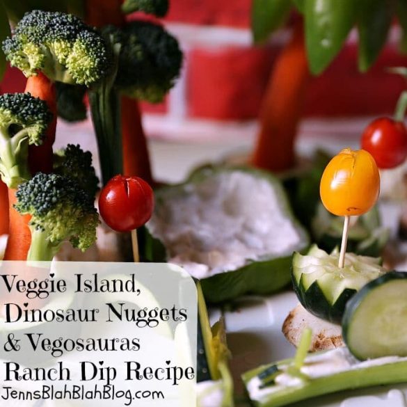 Dinosaur Nugget Island with a Ranch Dip Pond