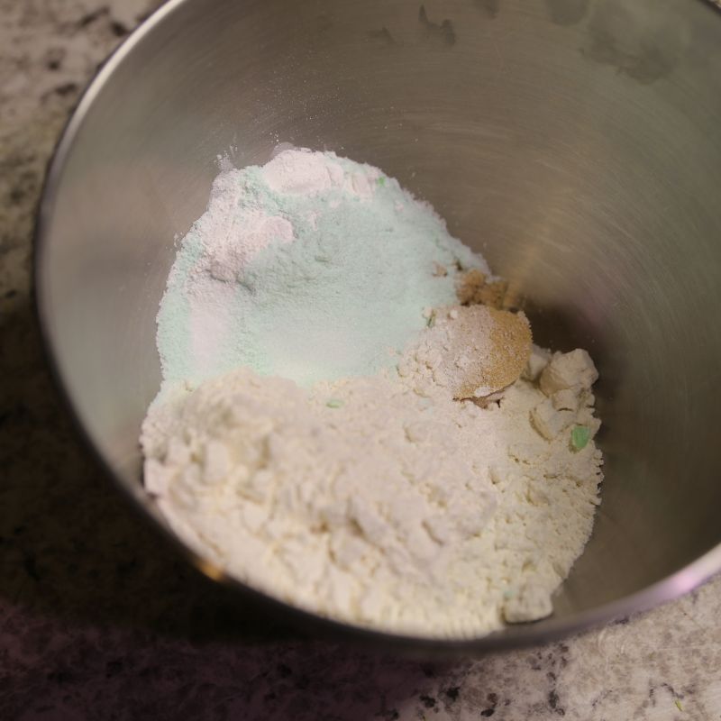 dry ingredients for muffin recipe