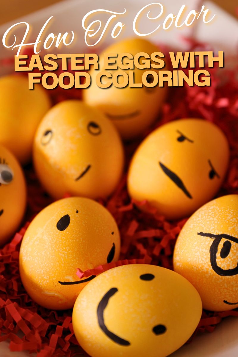 How to color Easter eggs with food coloring