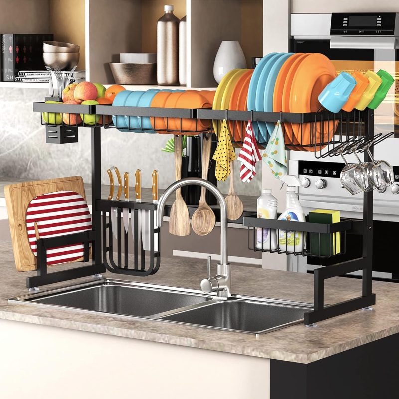 PUSDON Over Sink Dish Rack