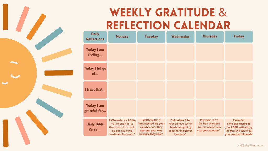 Finding Faith in the Unknown: Weekly Gratitude & Reflection Calendar 10 Finding Faith in the Unknown: A 7-Day Gratitude & Reflection Calendar