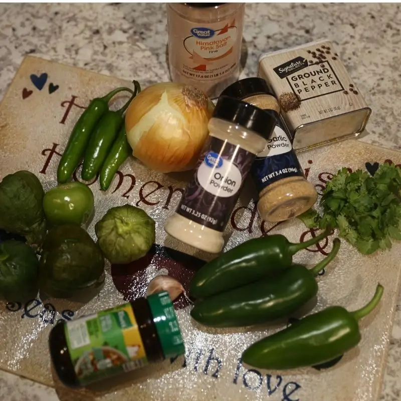 Easy Sautéed Salsa Verde 11 GREEN SALSA INGREDIENTS