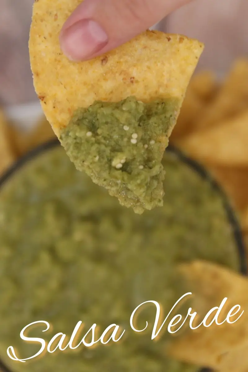 Easy Sautéed Salsa Verde 10 Easy homemade sauteed salsa verde with roasted tomatillos in a skillet—Half Baked Media recipe.