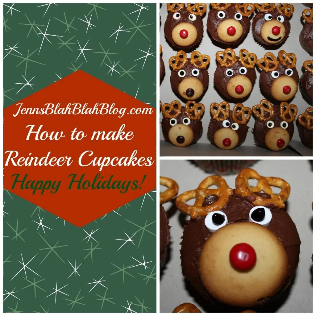 Reindeer Cupcakes - Fun Cupcake Ideas For Kids How to make Reindeer Cupcakes