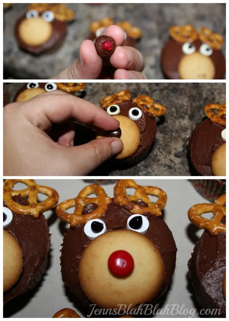 Fun Cupcakes Ideas For Christmas: How to make Reindeer Cupcakes How to make Reindeer Cupcakes