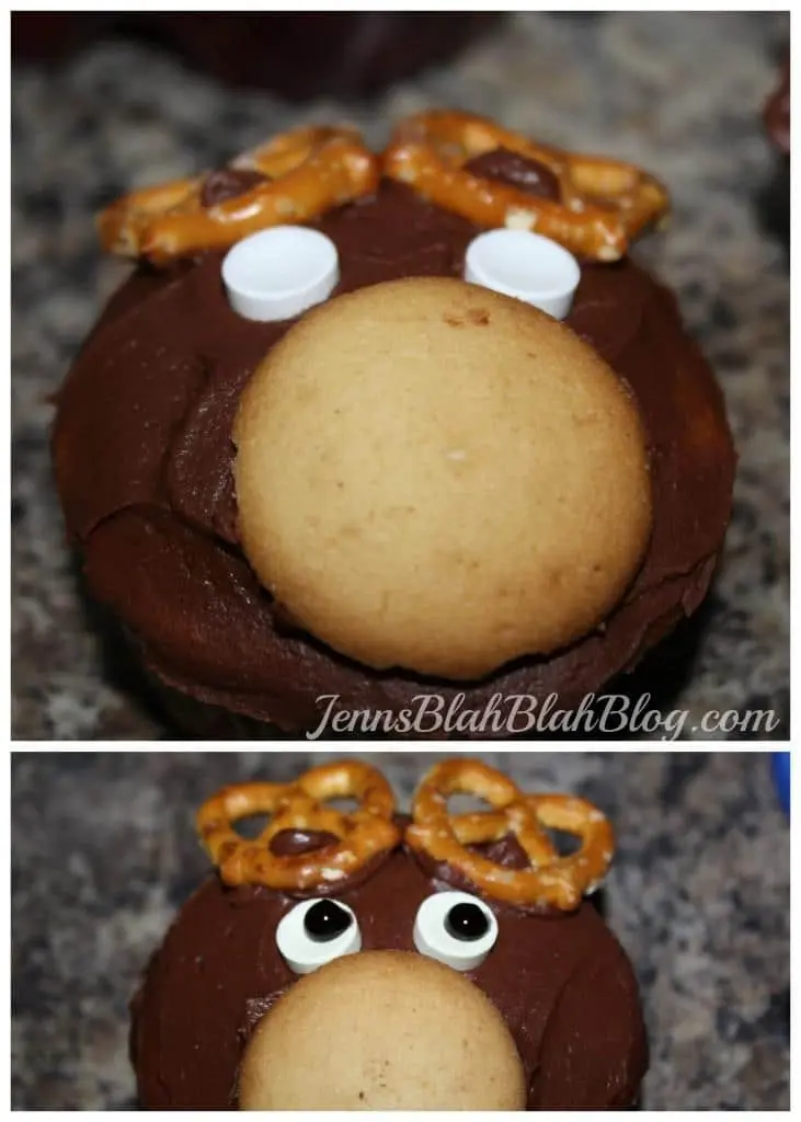 cute cupcakes ideas for christmas How to make Reindeer Cupcakes